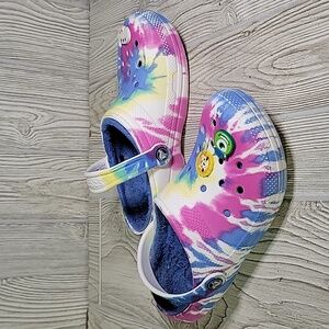 Crocs Classic Lined Tie Dye Clogs Womens Size 7 Mens Size 6